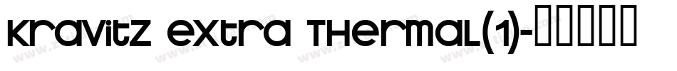 Kravitz Extra Thermal(1)字体转换